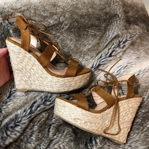 BRAND NEW Suede Wedges